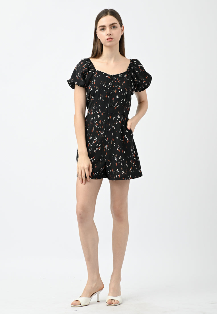 Plain B. Printed Playsuits
