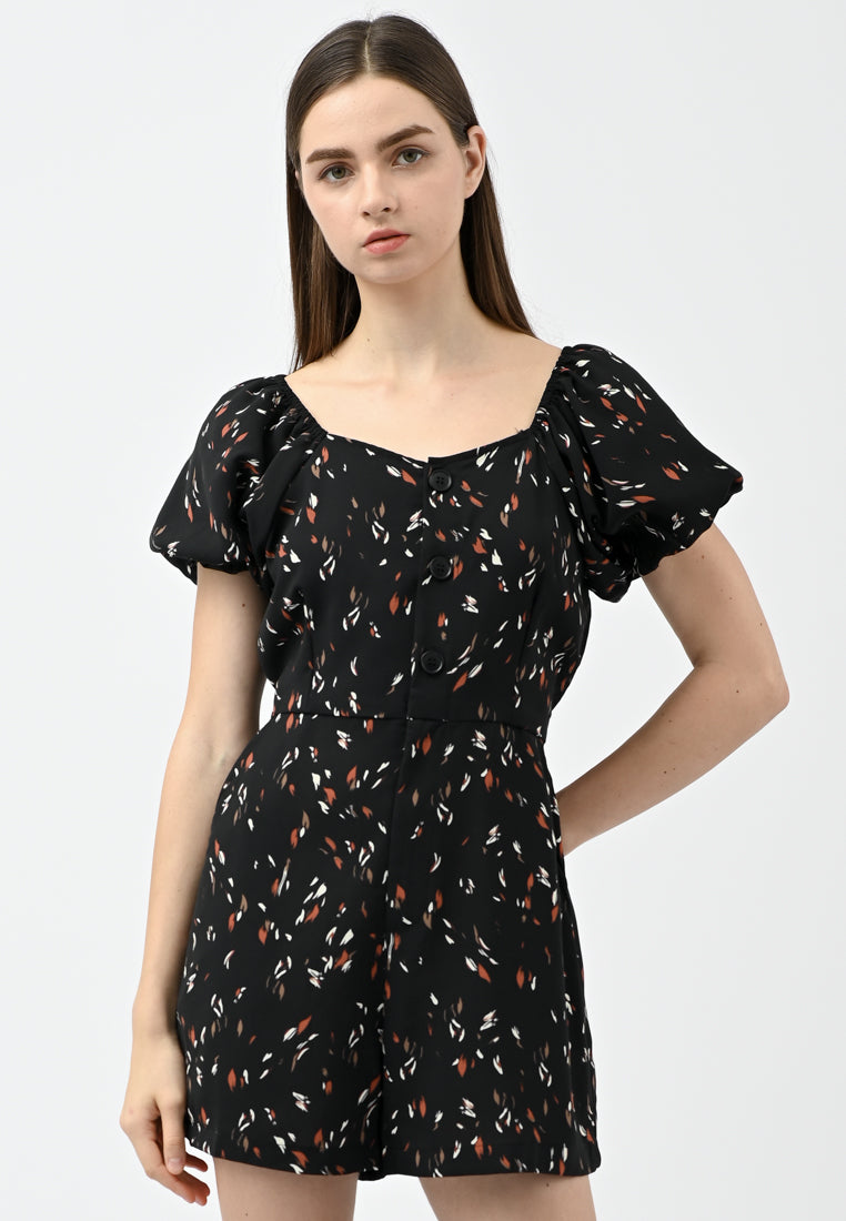 Plain B. Printed Playsuits