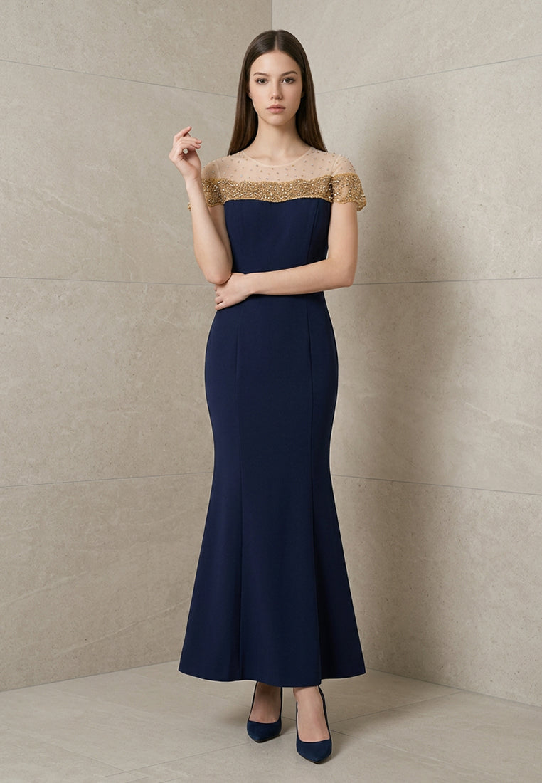 BebeButterfly Sequins Maxi Dinner Dress