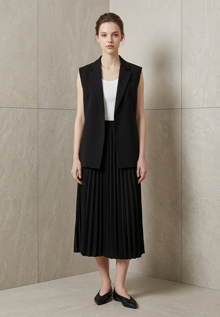 BebeBeige Sleeveless Blazer Coats