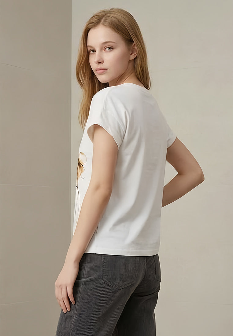 Plain B. Floral Graphic Short Sleeve T-Shirt