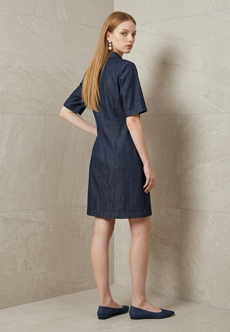 Plain B. Short Sleeve Polo Shirt Dress