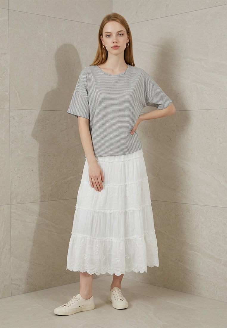 Plain B. Striped Short Sleeve T-Shirt