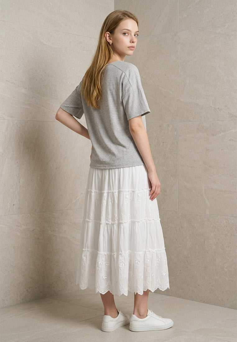Plain B. Striped Short Sleeve T-Shirt