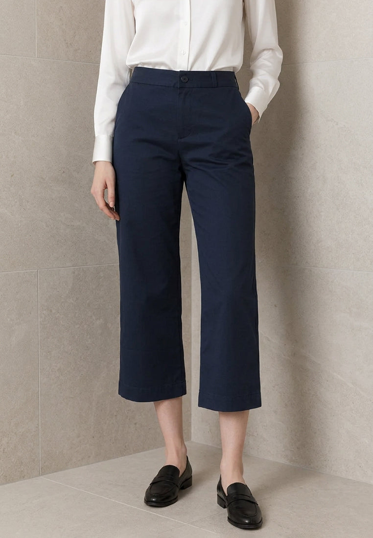 Plain B. Hight Waist Boot Cropped Trousers