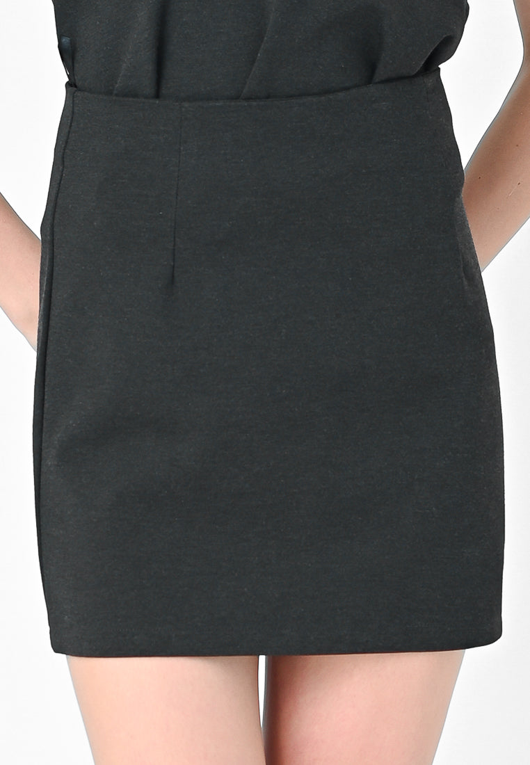 BebeBeige A-Line Mini Skirt