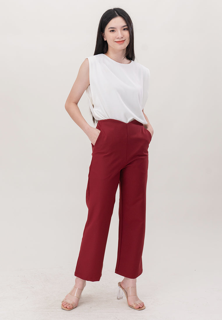 BebeBeige Polyester Sleeveless Blouse Top