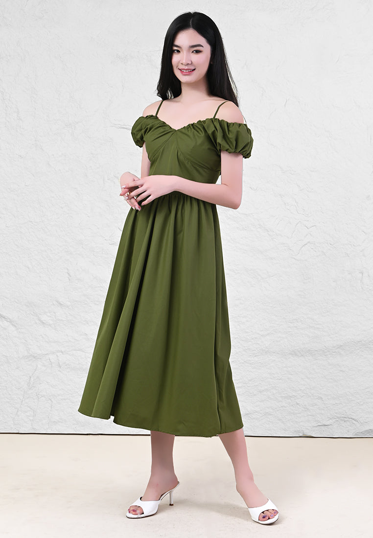 BebeButterfly Cold-shoulder Dress