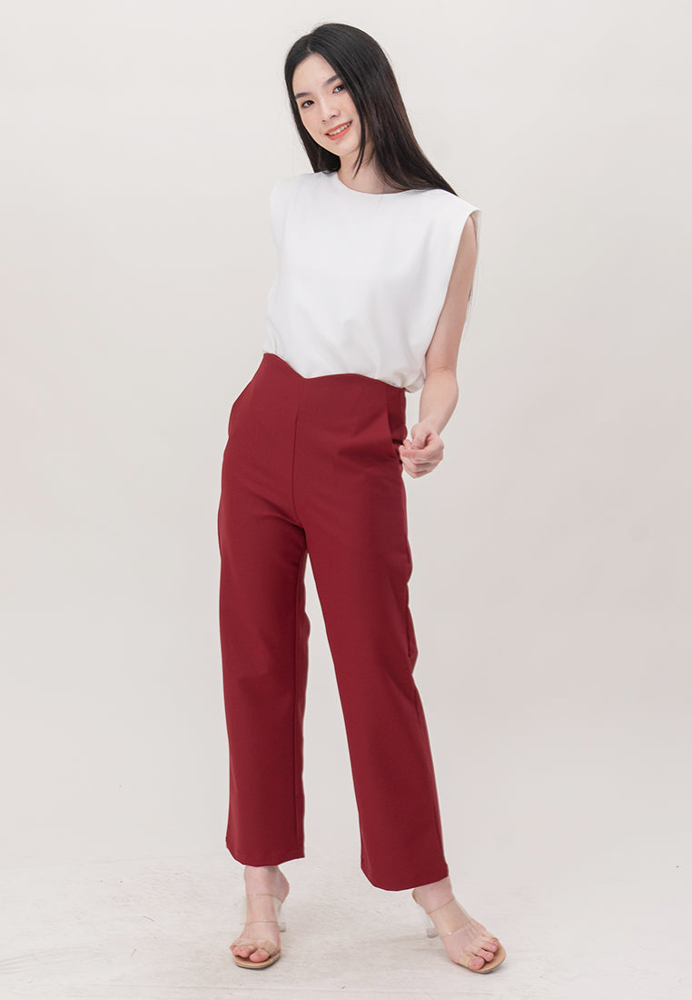 BebeBeige Polyester Sleeveless Blouse Top