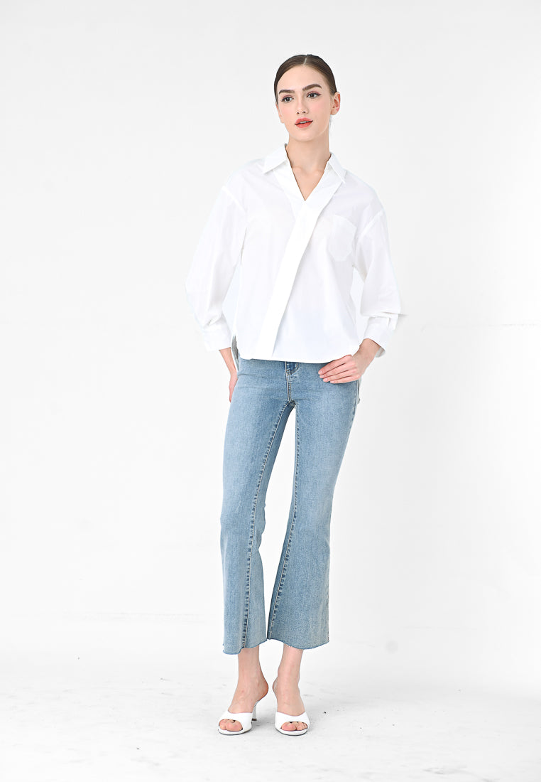 BebeBeige Long Sleeve Shirt Top