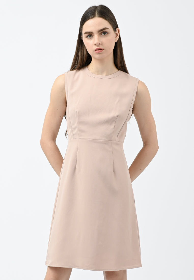 BebeBeige Sleeveless Work Dress