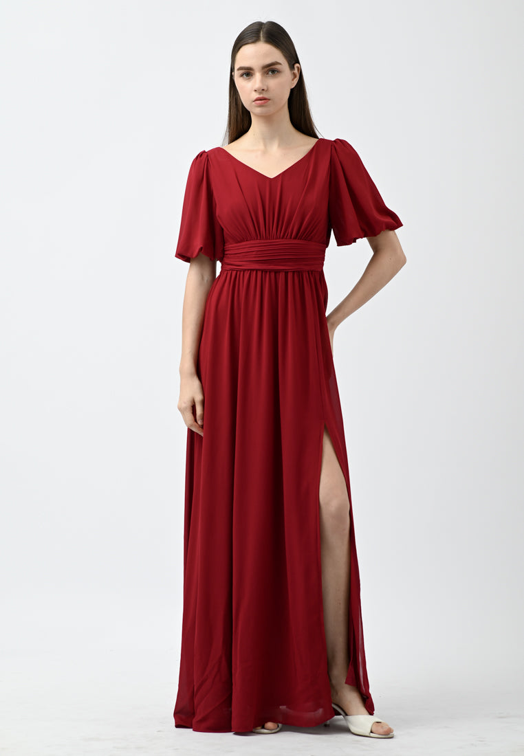 BebeButterfly Sleeve Maxi Dress