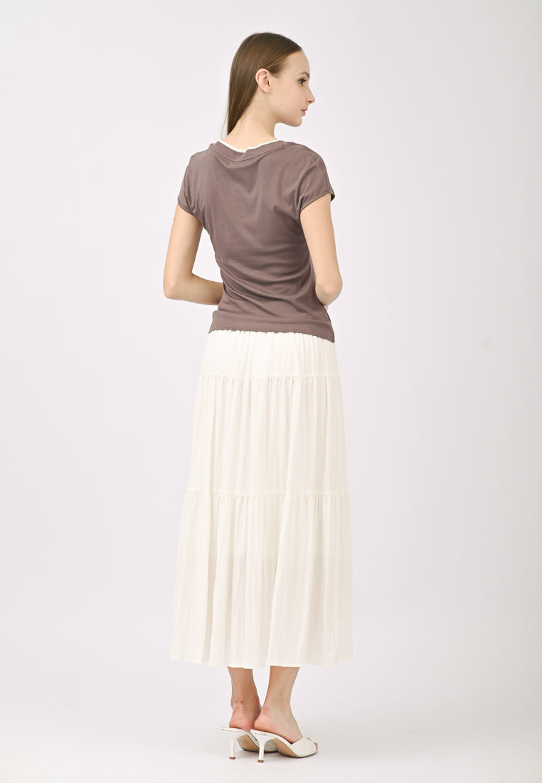 Plain B. Wide-Neck T-Shirt