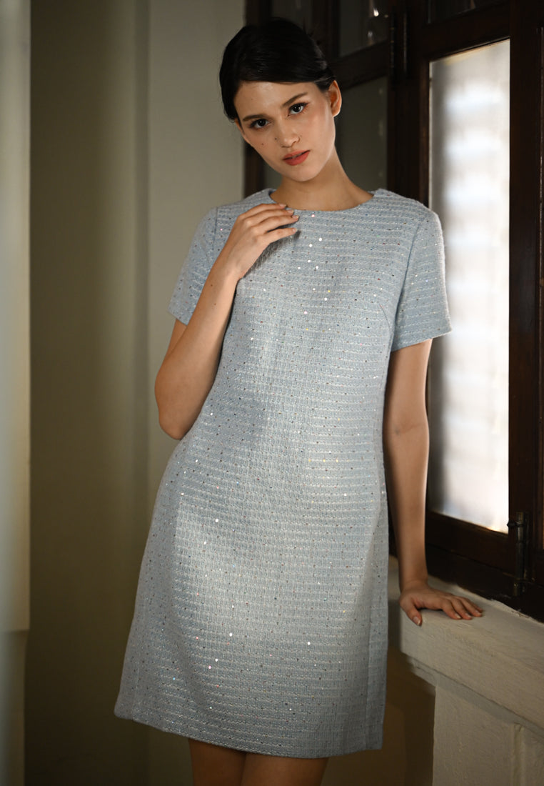 BebeButterfly Tweed Mini Dress