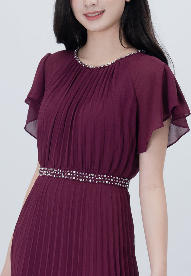BebeButterfly  Sequins Maxi Dinner Dress