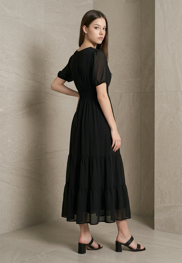 BebeButterfly Short Sleeve Dress