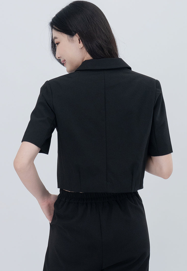 BebeBeige Cropped Blazer Coat