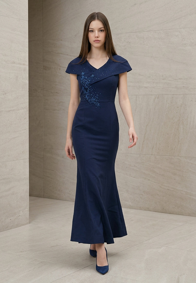 BebeButterfly Sequins Maxi Dinner Dress