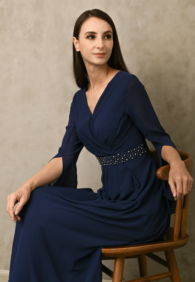 BebeButterfly Sleeve Maxi Dress