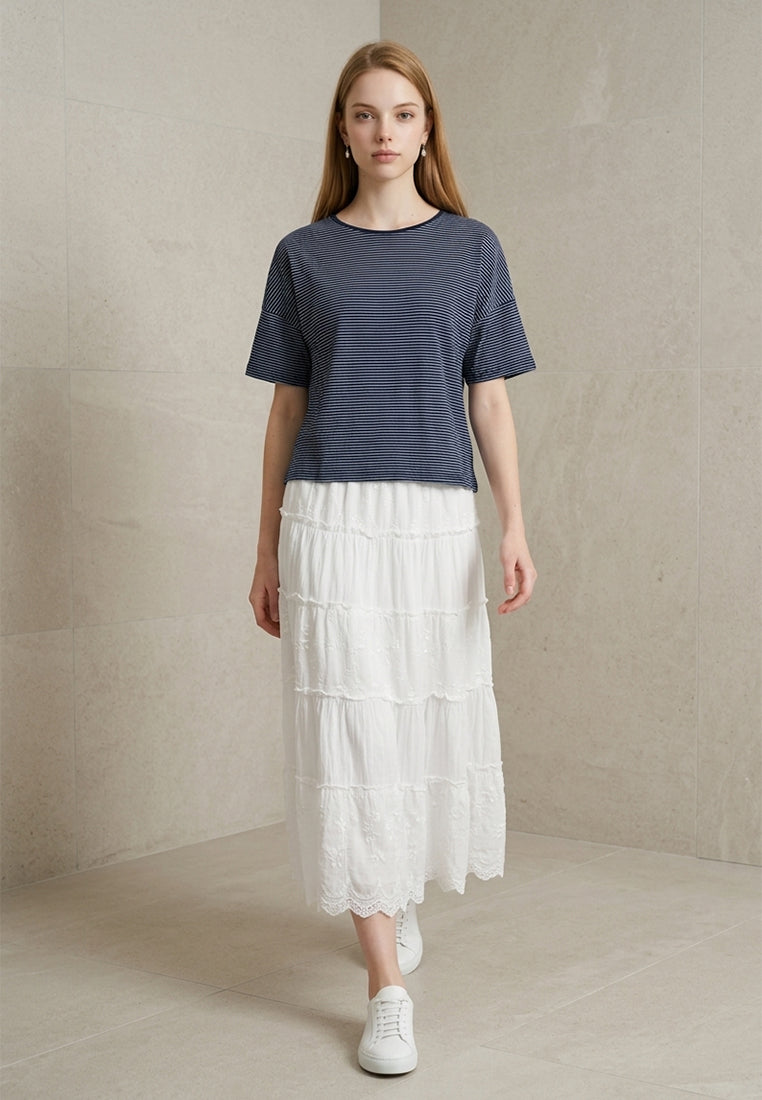 Plain B. Striped Short Sleeve T-Shirt