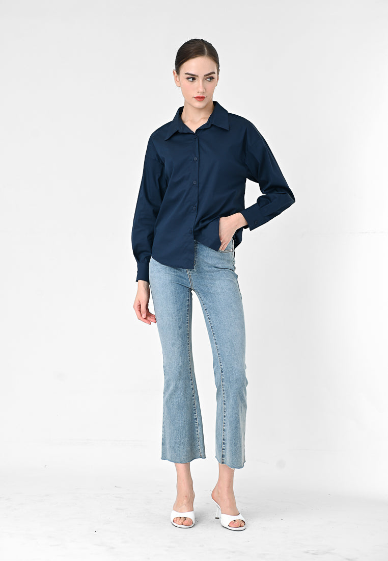 Plain B. Long Sleeve Blouse