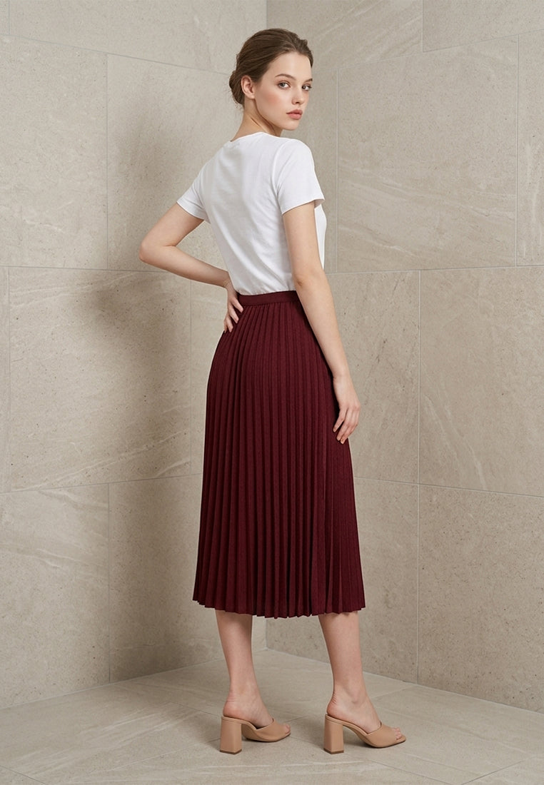 BebeBeige Stretchable Midi Skirt