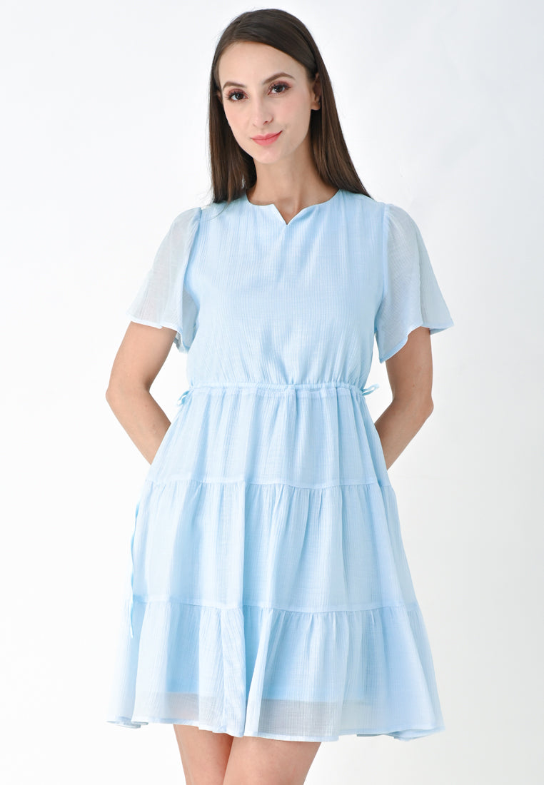 Plain B. Adjustable Waistline Mini Dress