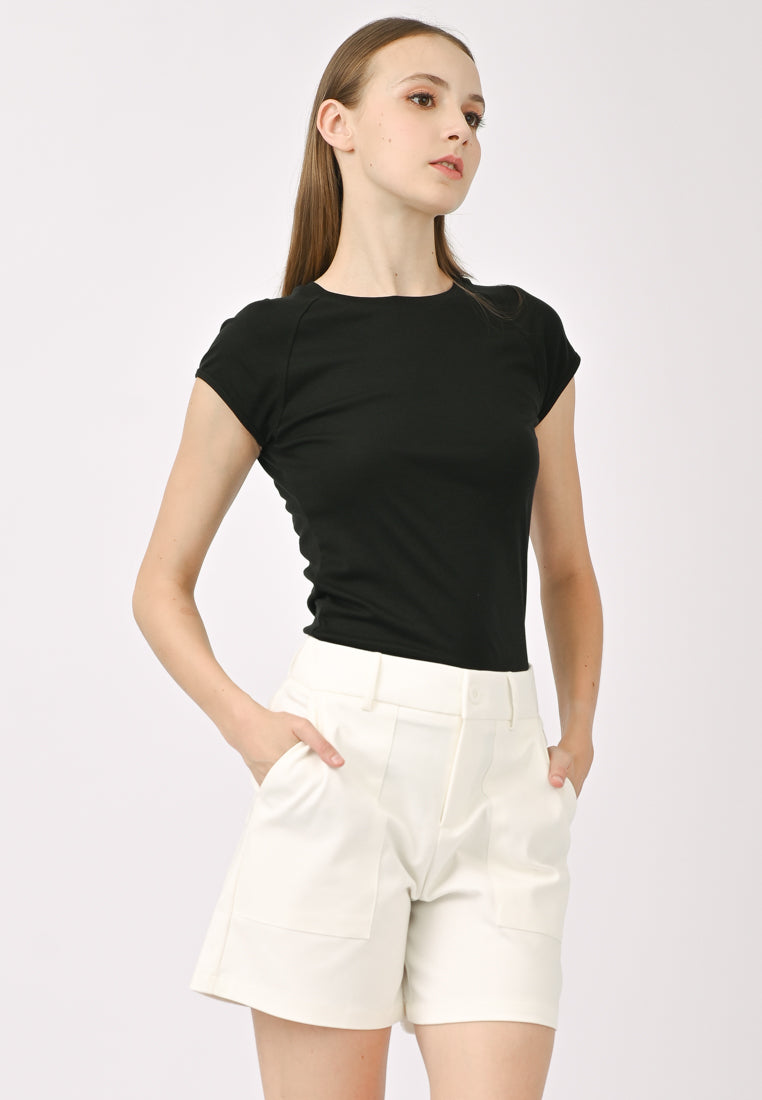 Plain B. Cap Sleeve T-Shirt