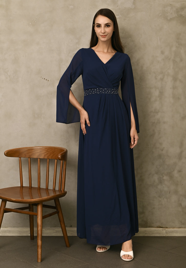 BebeButterfly Sleeve Maxi Dress