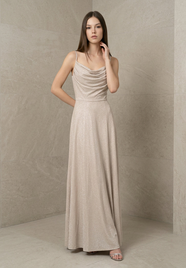 BebeBeige Single-strap Dress