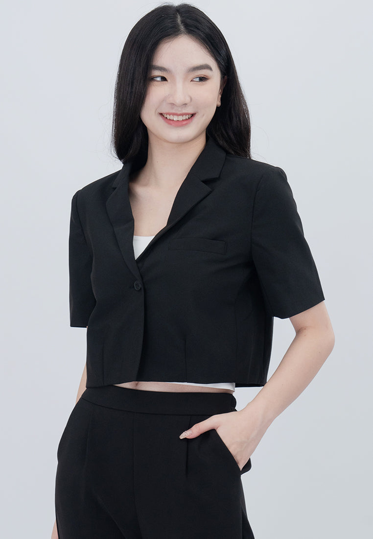 BebeBeige Cropped Blazer Coat