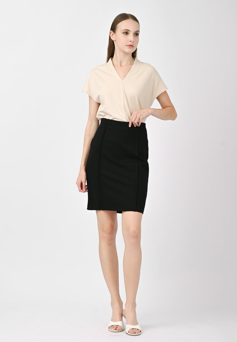 BebeBeige Pencil Mini Skirt