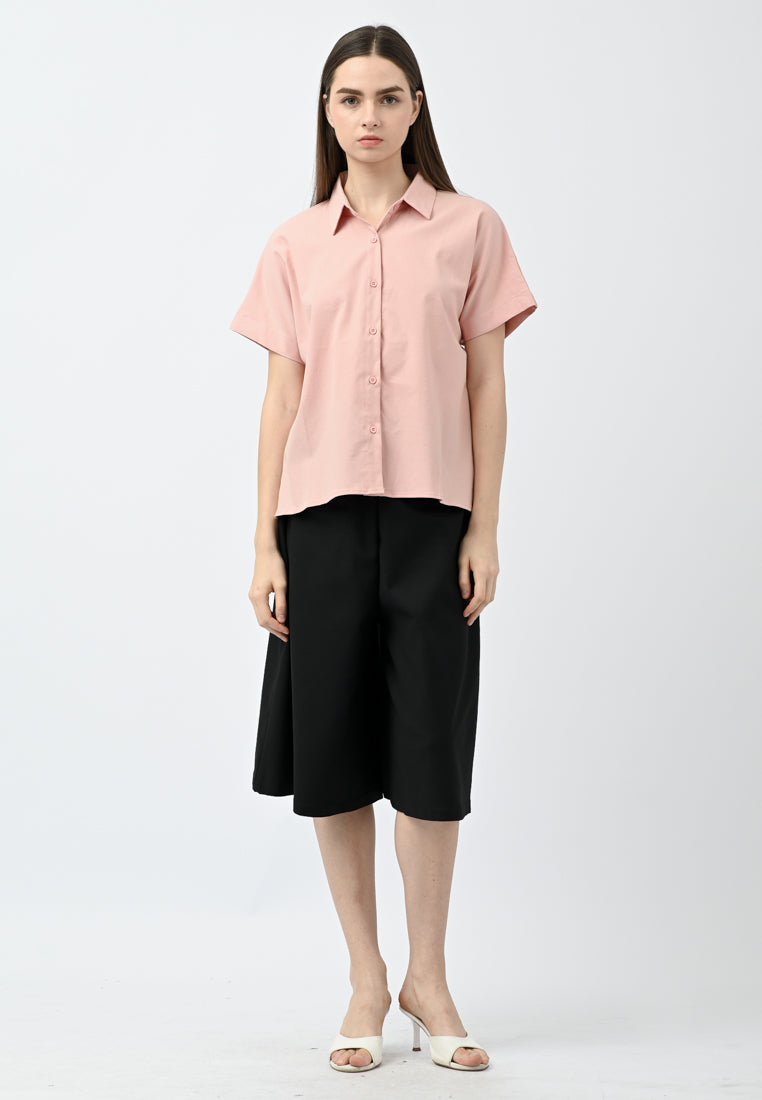 Plain B. Collar Shirt