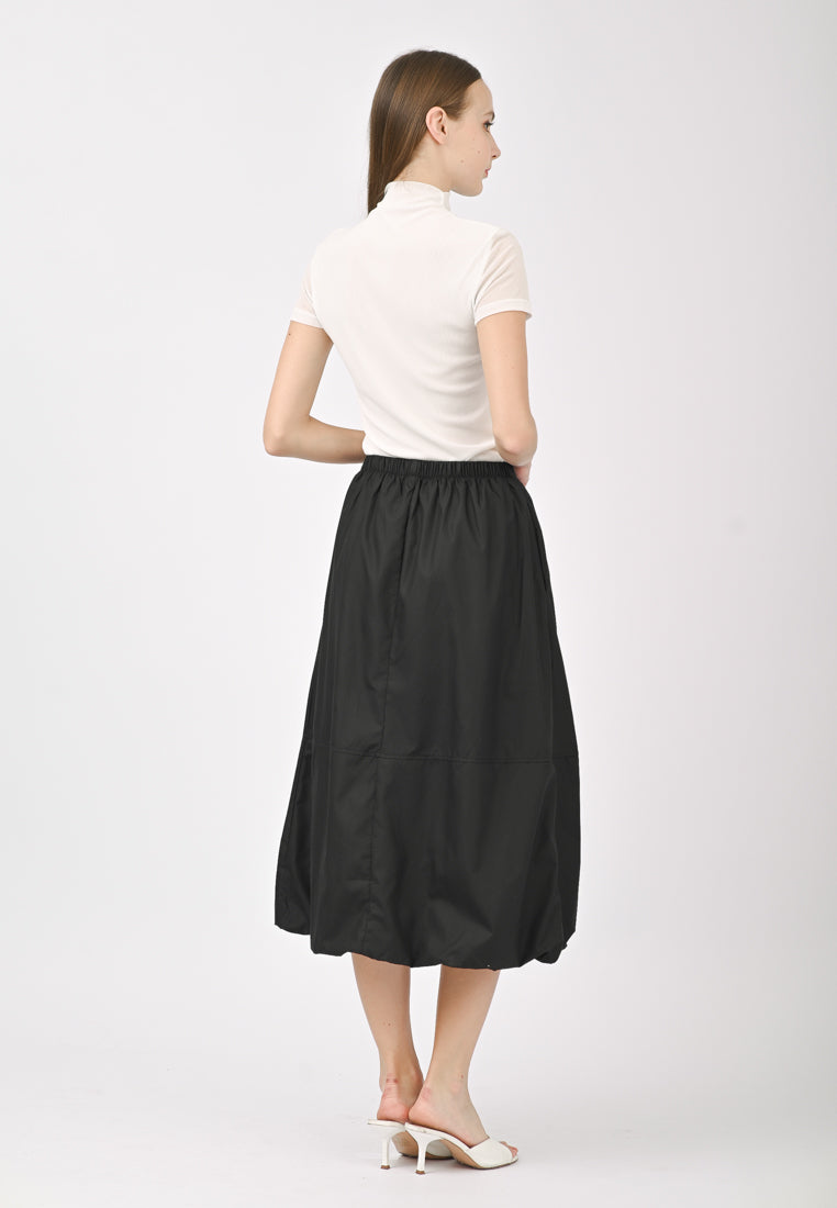 Plain B. Stretchable Midi Skirt