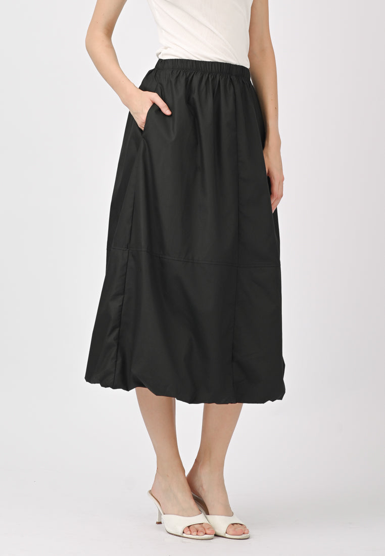 Plain B. Stretchable Midi Skirt