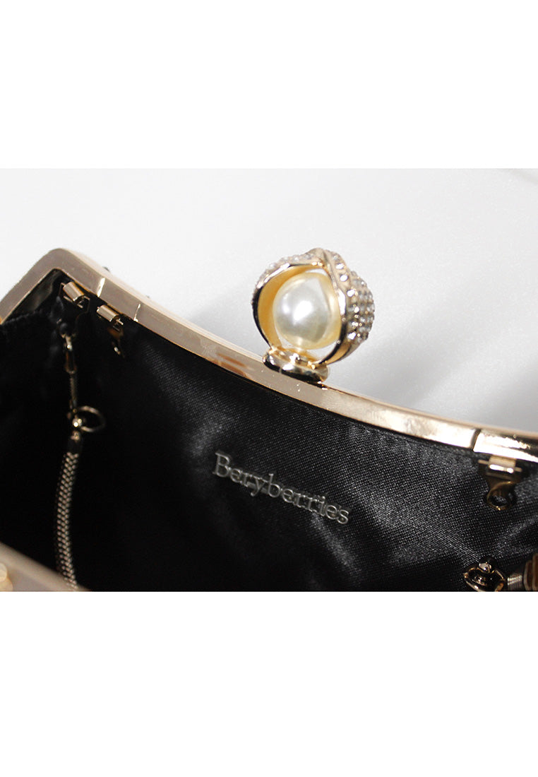 BeryBerries Fold Design Handle Clutch Bags