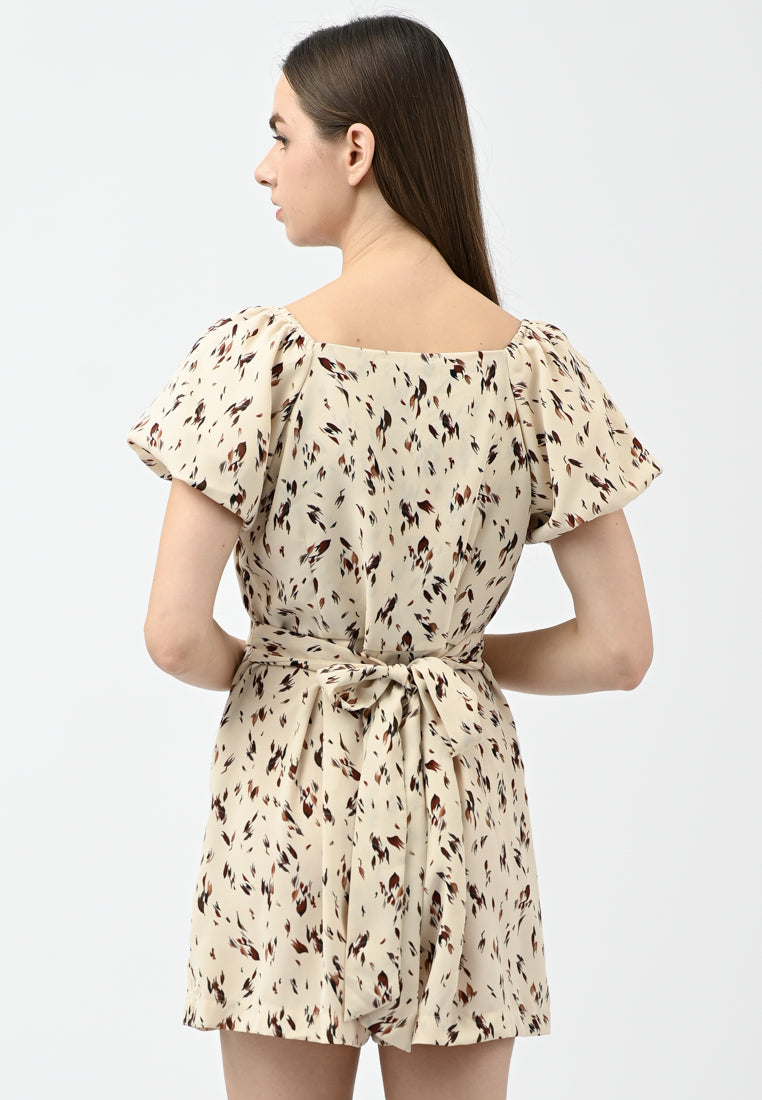 Plain B. Printed Playsuits