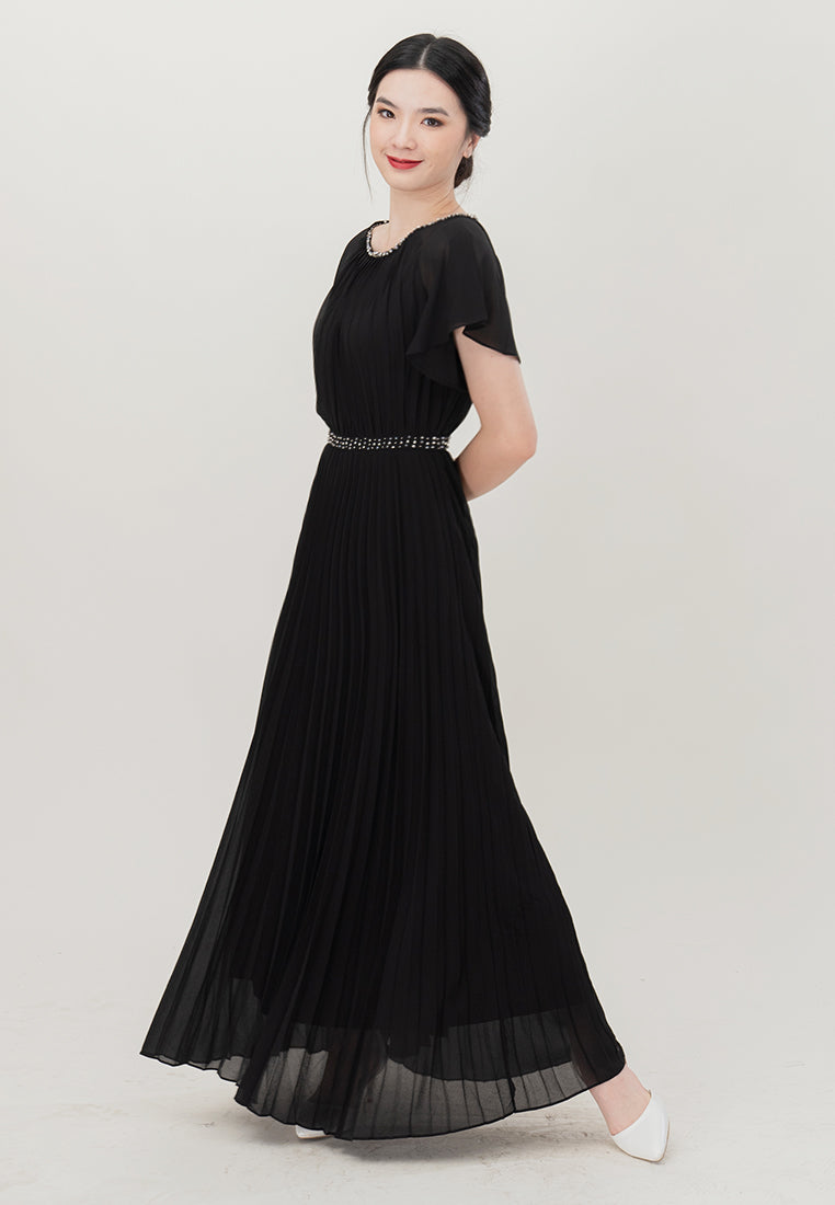 BebeButterfly  Sequins Maxi Dinner Dress
