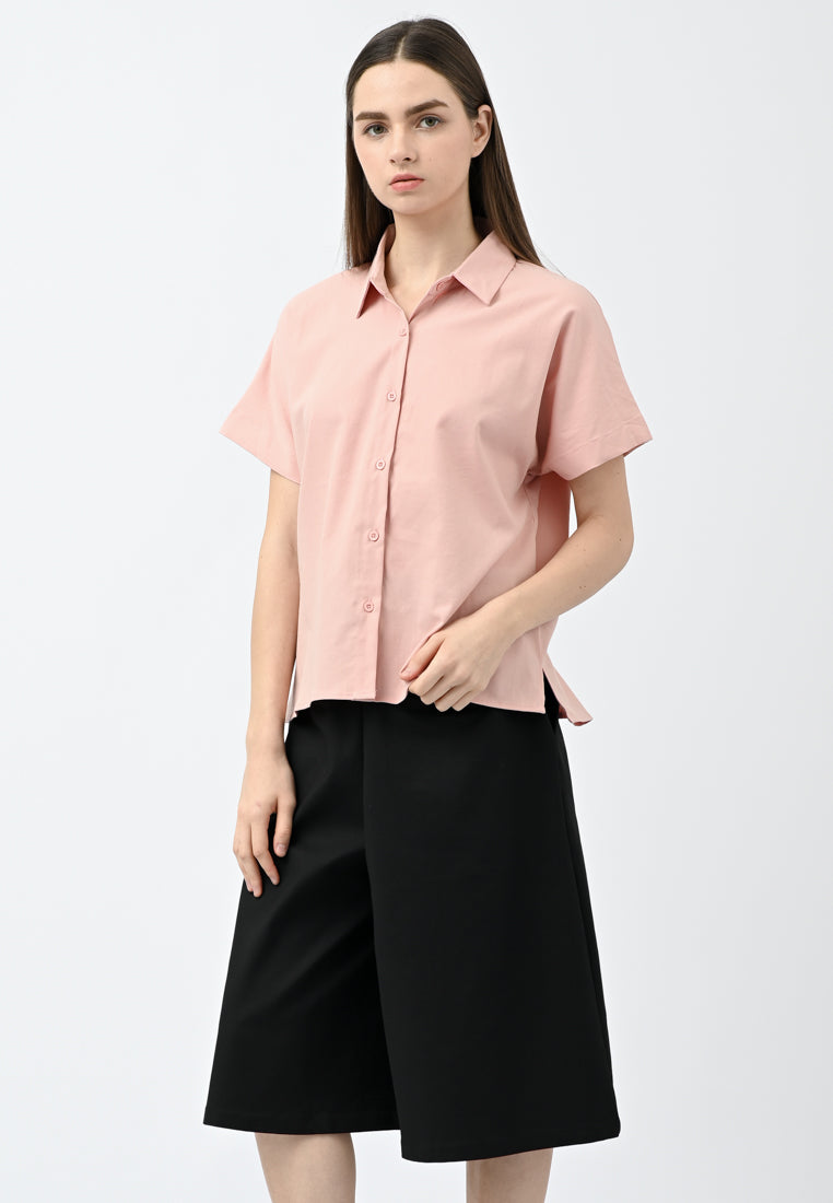 Plain B. Collar Shirt