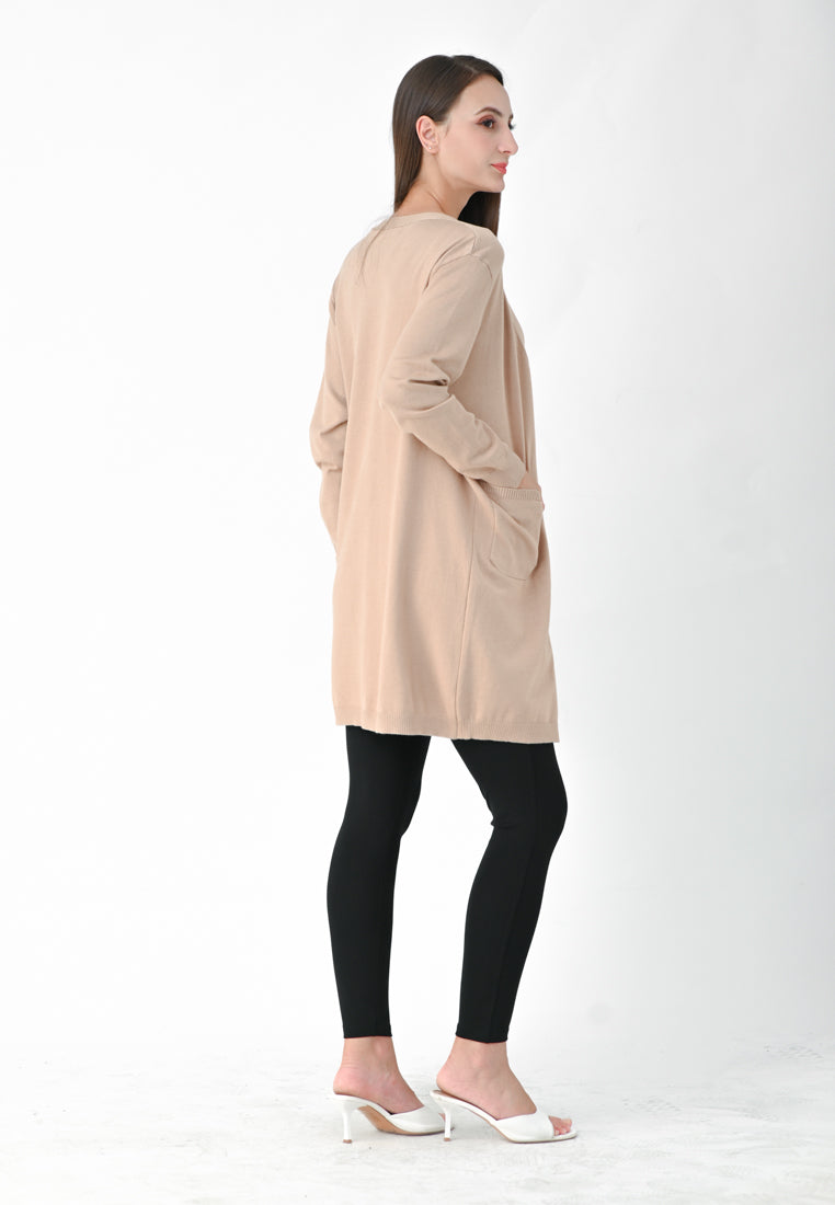 Plain B. Long Knit Cardigan