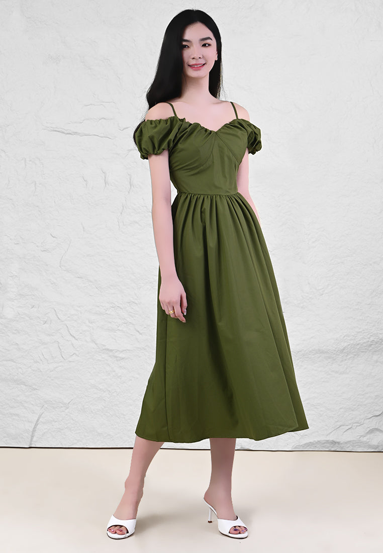 BebeButterfly Cold-shoulder Dress