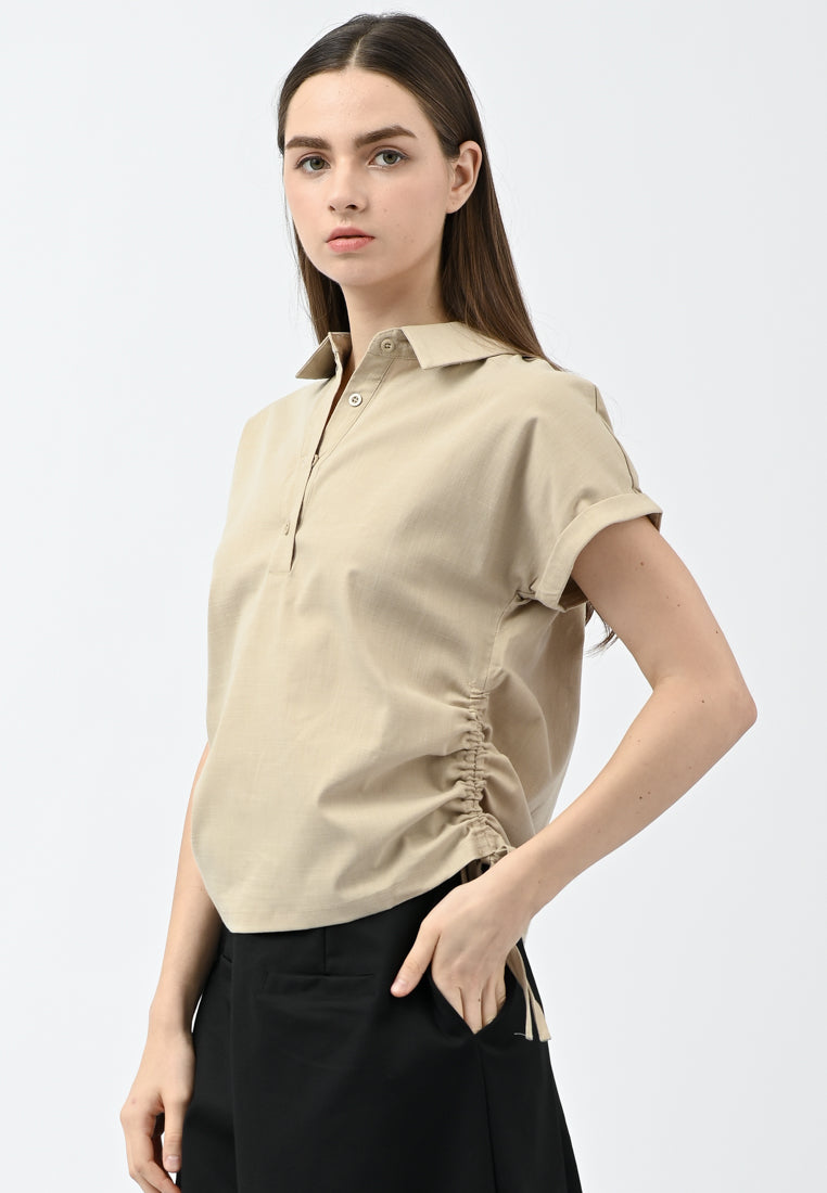 Plain B. Collar Shirt