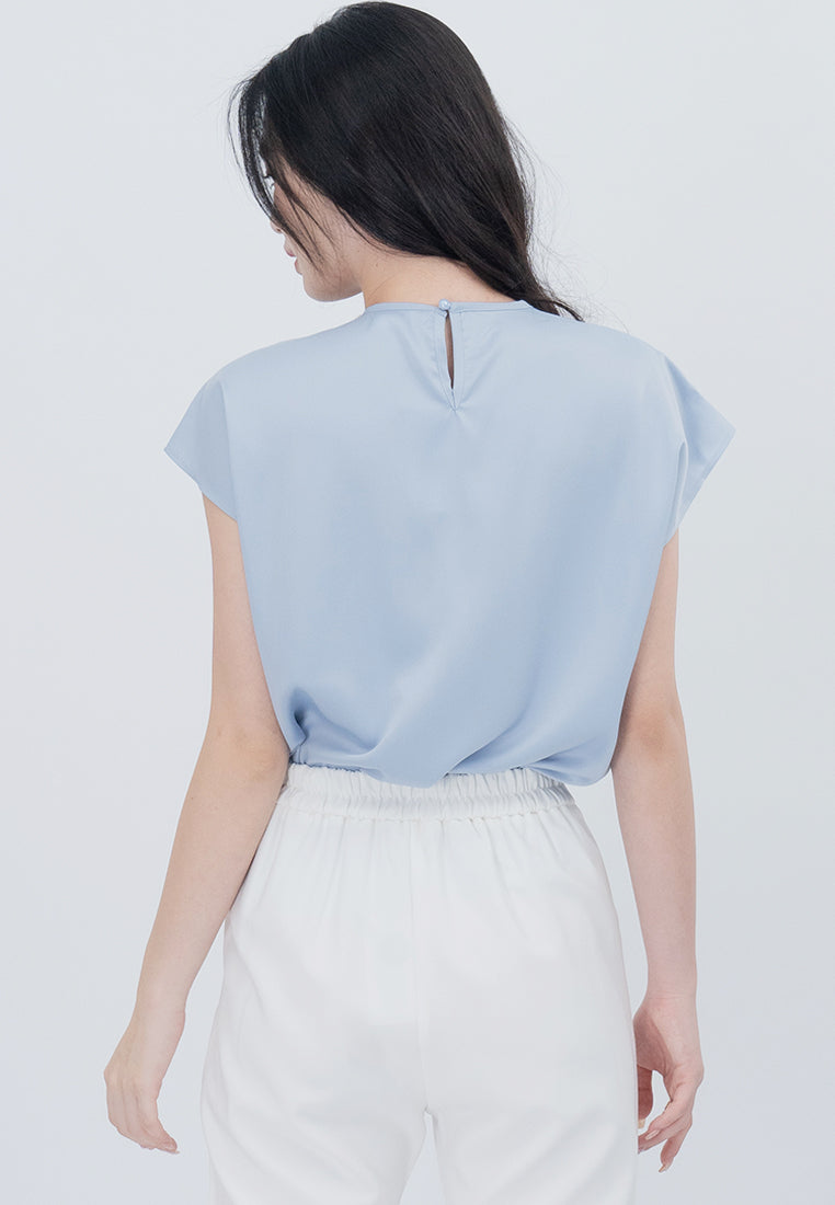BebeBeige Beads Office Relaxed Fit Blouse Top