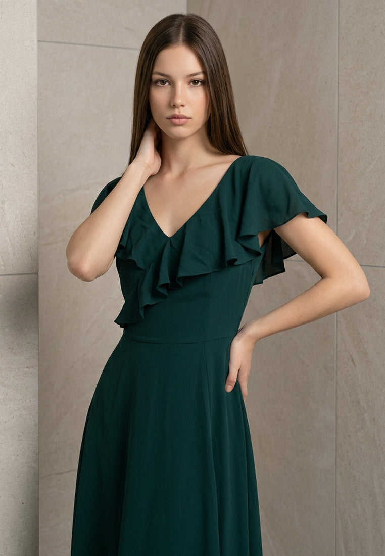BebeButterfly V-neck Mini Dress