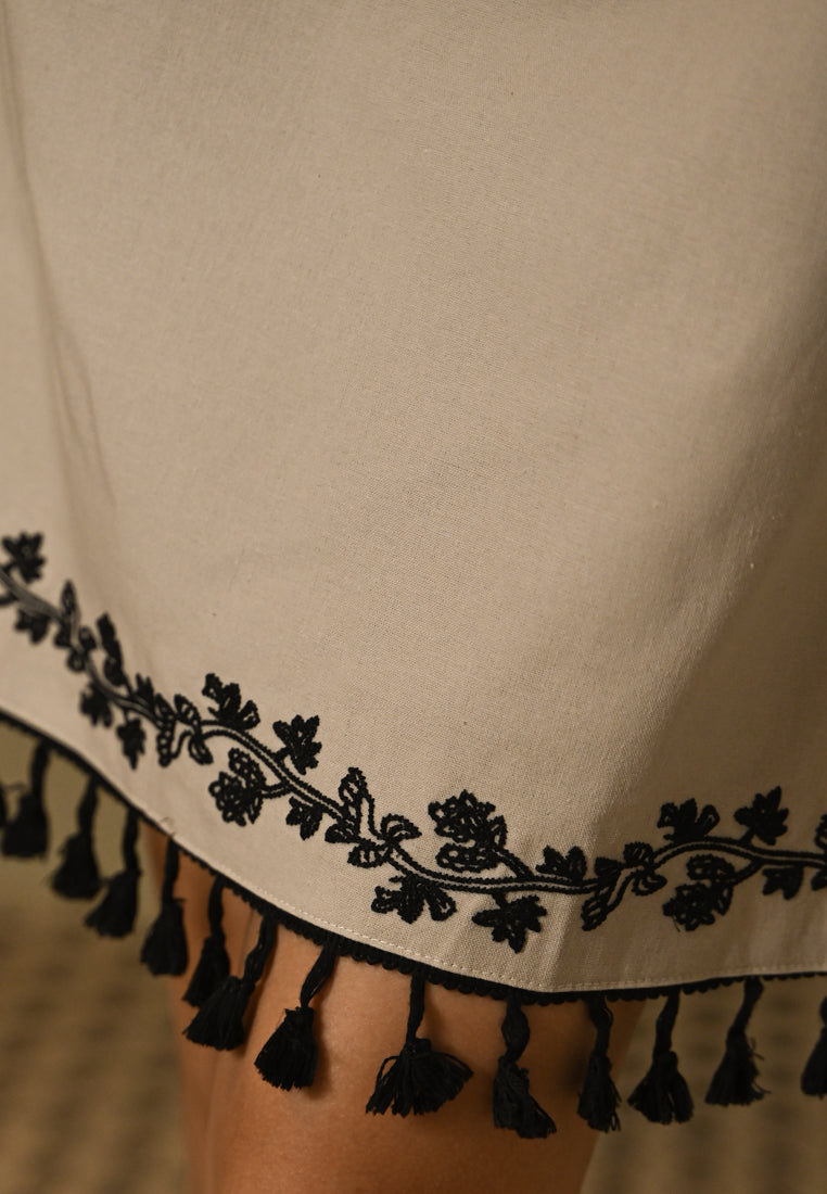 Plain B. Linen Sleeveless Mini Dress