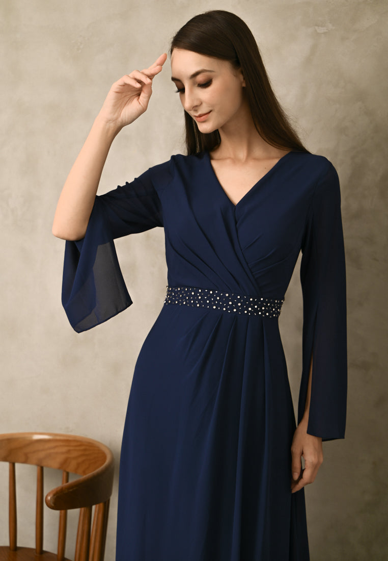 BebeButterfly Sleeve Maxi Dress