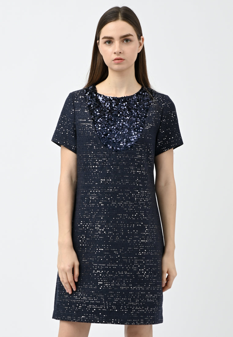 BebeButterfly Sequins Mini Dress