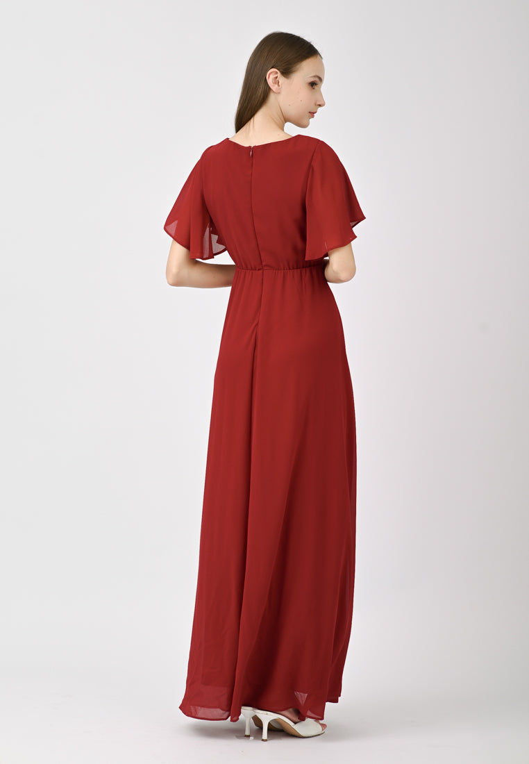 BebeButterfly Maxi Dinner Dress