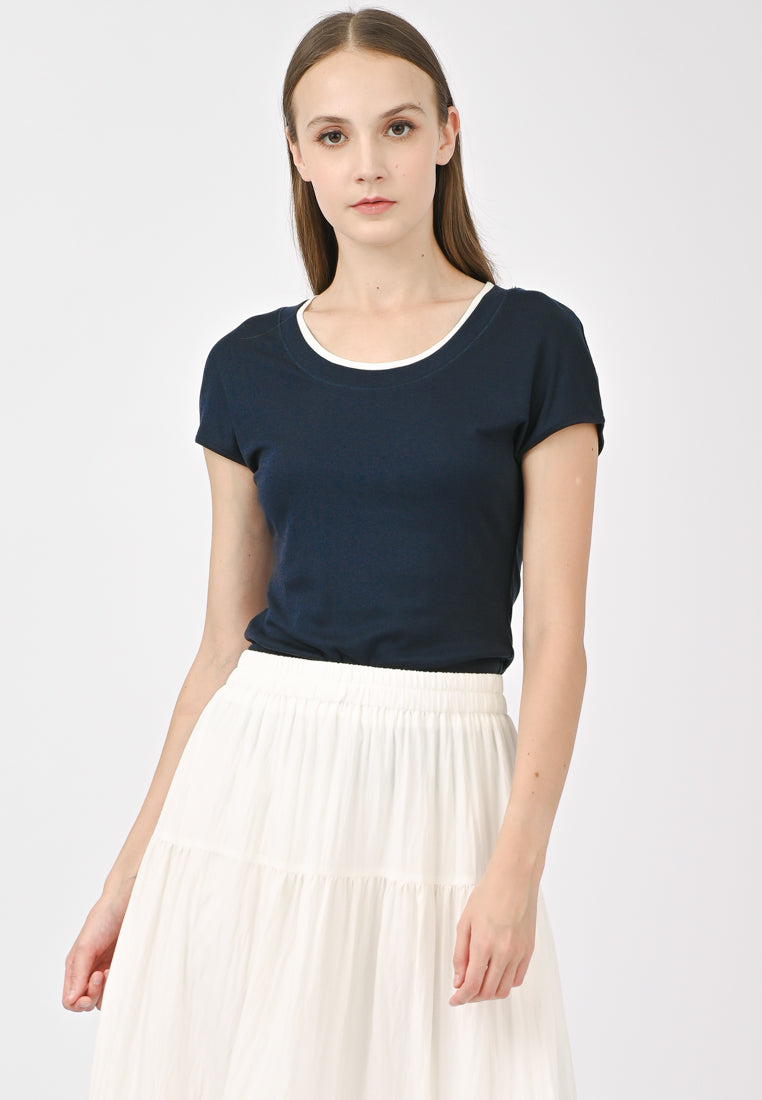 Plain B. Wide-Neck T-Shirt