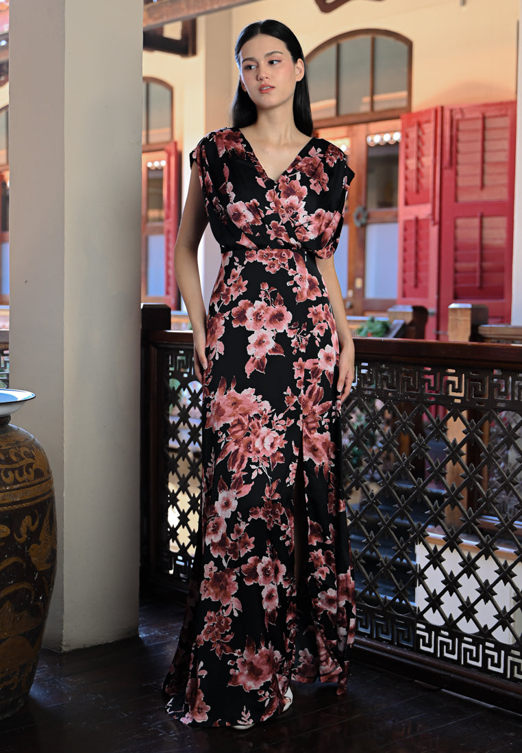 BebeButterfly Floral Maxi Dress